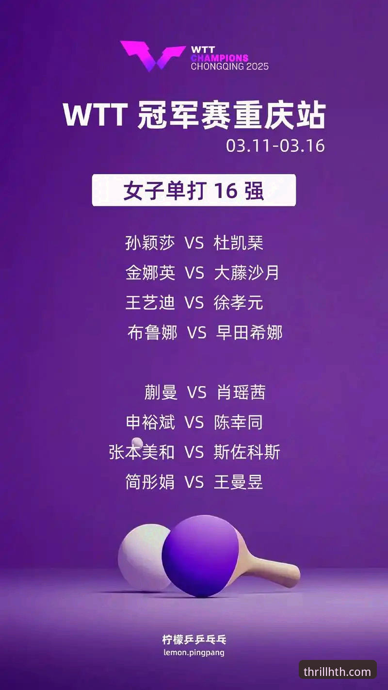 WTT重庆冠军赛决赛复盘与华体会体育App观赛体验详解